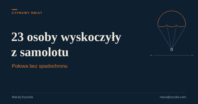 Minimalistyczny spadochron nad linią ziemi - ilustracja wpisu o czytaniu badań naukowych